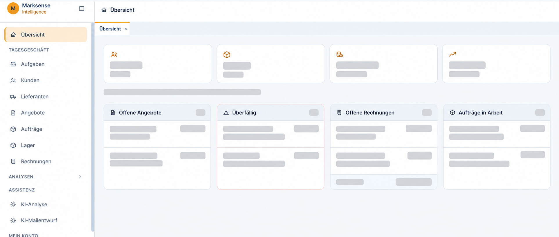 Bereinigter Einblick in MarkSense Intelligence